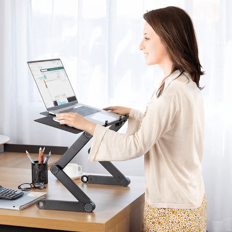 Laptop Stand Adjustable, Foldable Aluminum Laptop Table photo 1