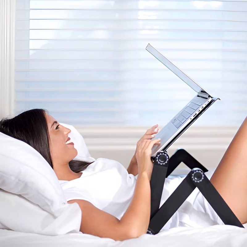 Laptop Stand Adjustable, Foldable Aluminum Laptop Table photo 3