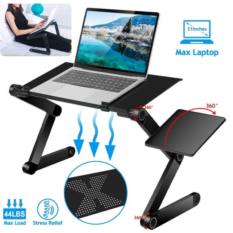 Laptop Stand Adjustable, Foldable Aluminum Laptop Table photo 6