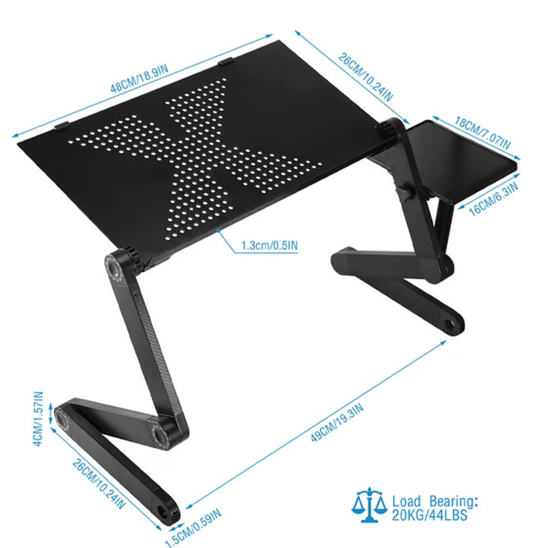 Laptop Stand Adjustable, Foldable Aluminum Laptop Table photo 7