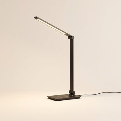 LED Desk Lamp with Wireless Charging in black