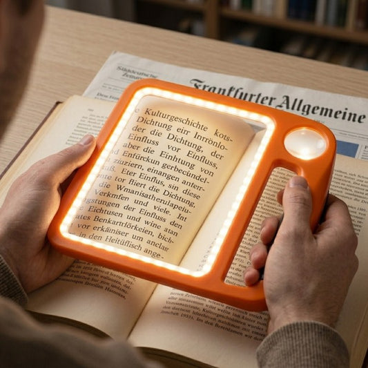 LED Reading Magnifier with Light, Handheld 5x and 10x Magnifying Glass with 48 LEDs