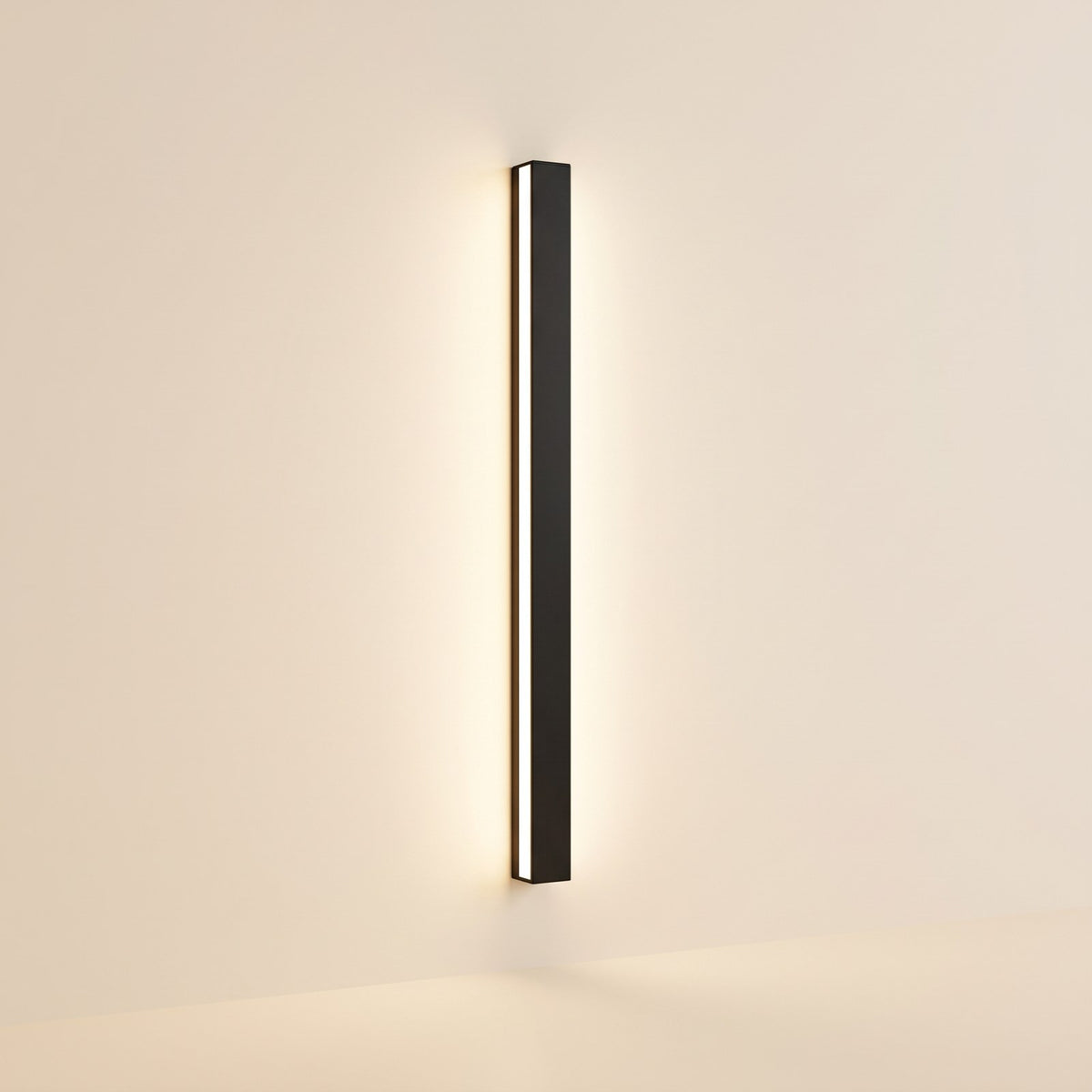 Outdoor Wall Light, Black Linear LED Strip Light, IP65 1