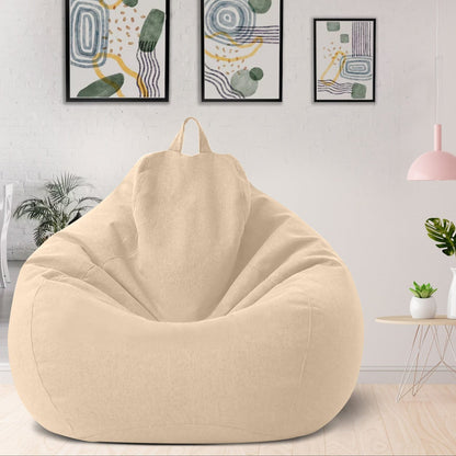 Bean Bag Chair Cover in Linen, Filling Not Included 2