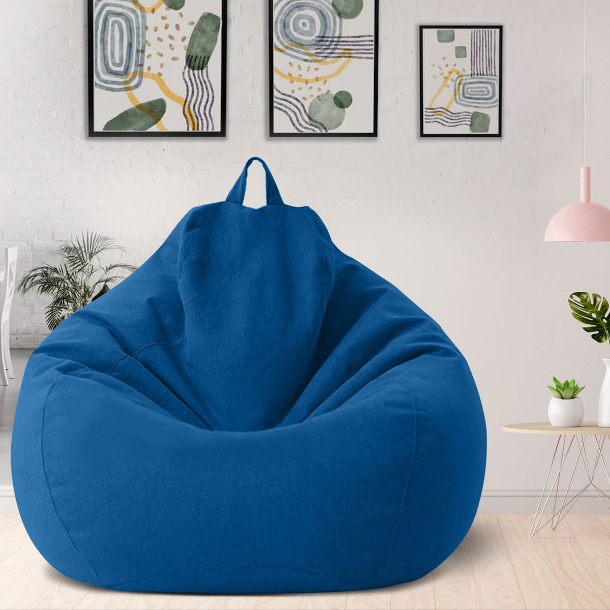 Bean Bag Chair Cover in Linen, Filling Not Included 8