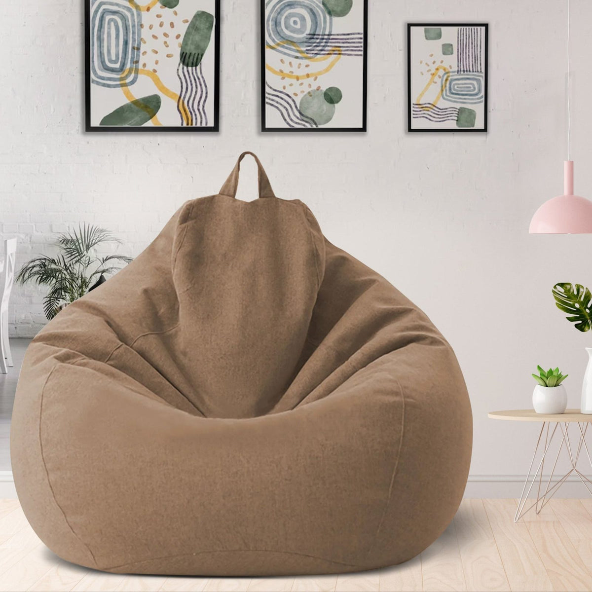 Bean Bag Chair Cover in Linen, Filling Not Included 5
