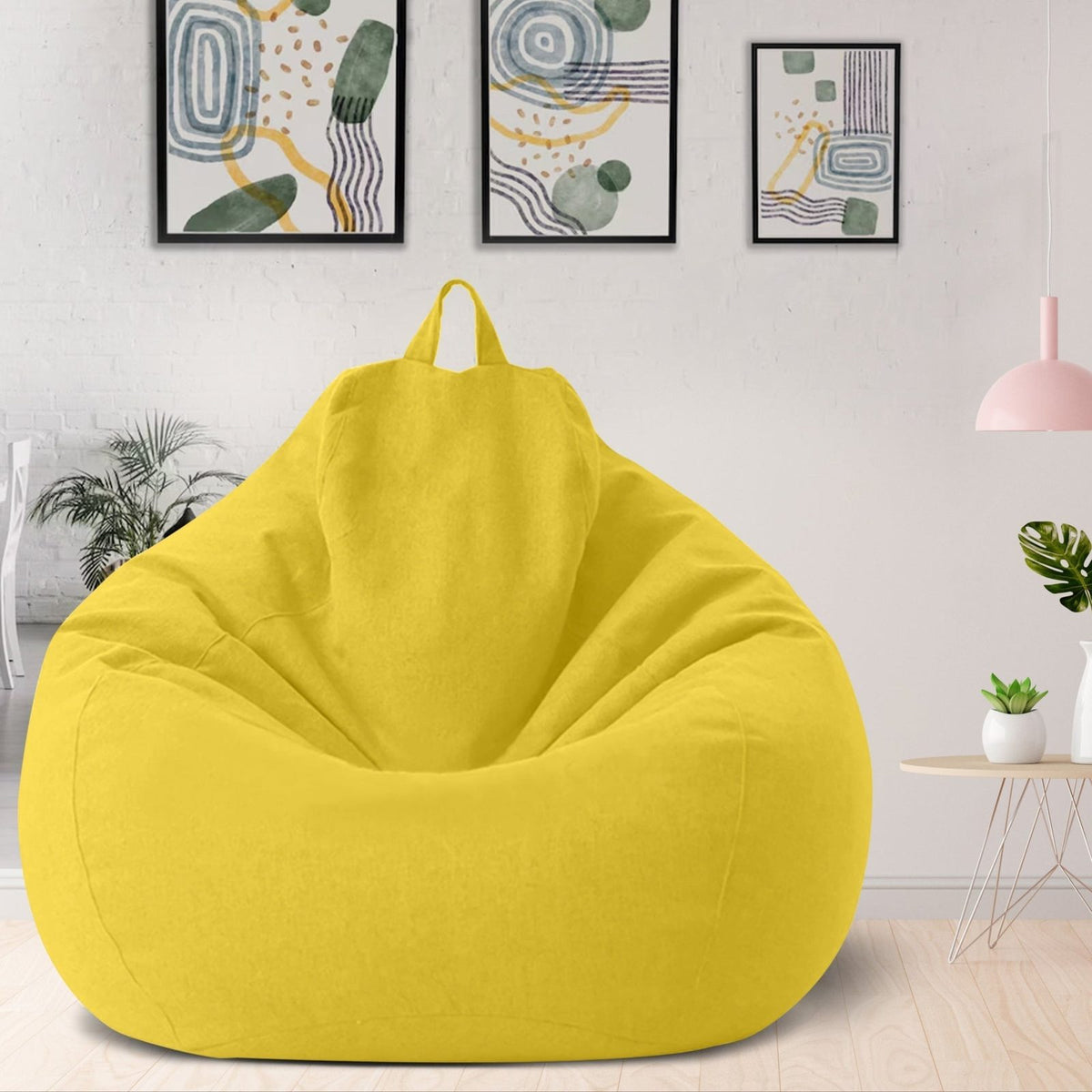 Bean Bag Chair Cover in Linen, Filling Not Included 4