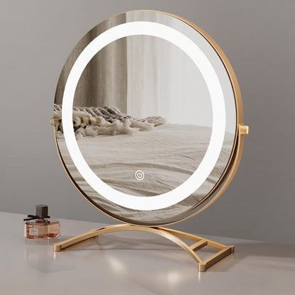 Make Up Mirror, Lighted Rotating Mirror with Touch Control photo 1