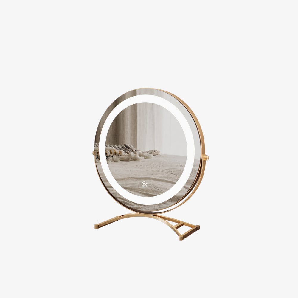 Make Up Mirror, Lighted Rotating Mirror with Touch Control photo 2