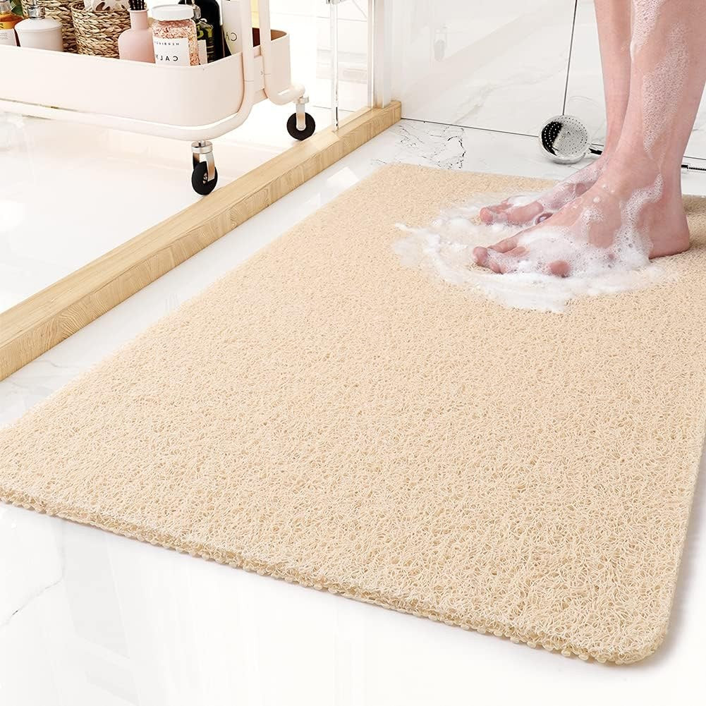 Shower Mat Non-Slip with Quick Drainage, Cut to Size 3