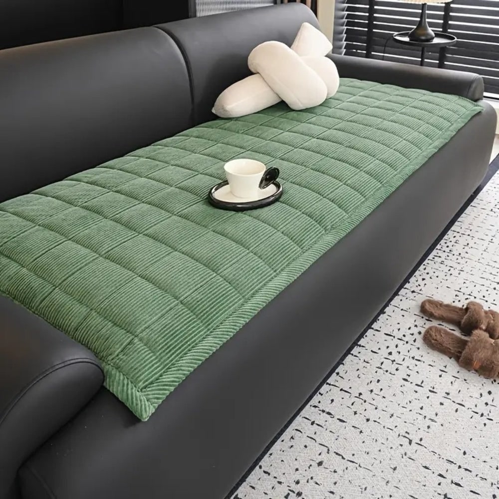 Quilted Couch Cover, Non-Slip Sofa Seat Protector Mat 4
