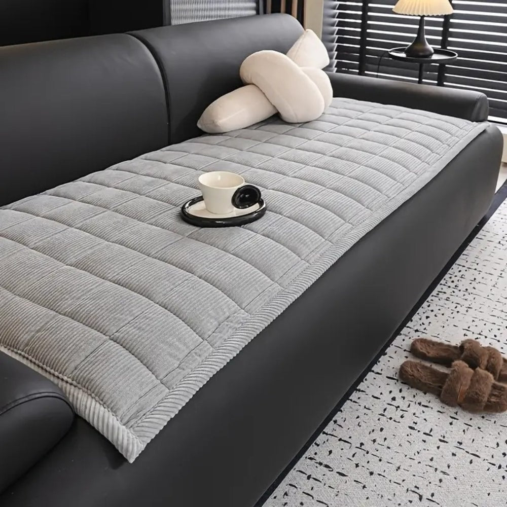Quilted Couch Cover, Non-Slip Sofa Seat Protector Mat 5