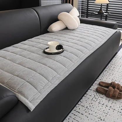 Quilted Couch Cover, Non-Slip Sofa Seat Protector Mat 5