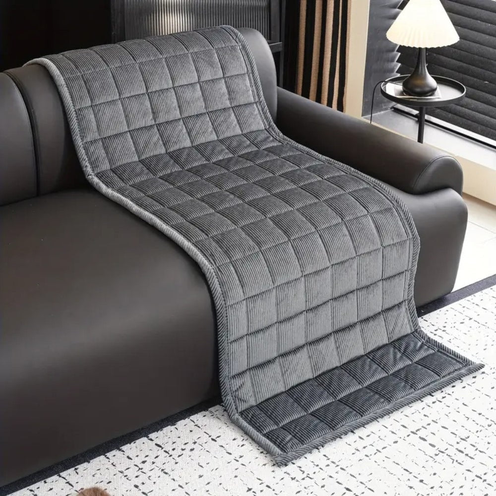 Quilted Couch Cover, Non-Slip Sofa Seat Protector Mat 8