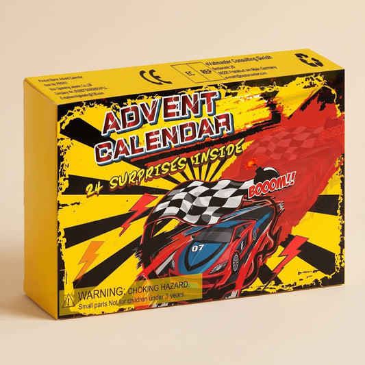 Race Car Advent Calendar 2026 for Kids, 24 Mini Cars 1