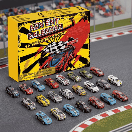 Race Car Advent Calendar 2026 for Kids, 24 Mini Cars 2