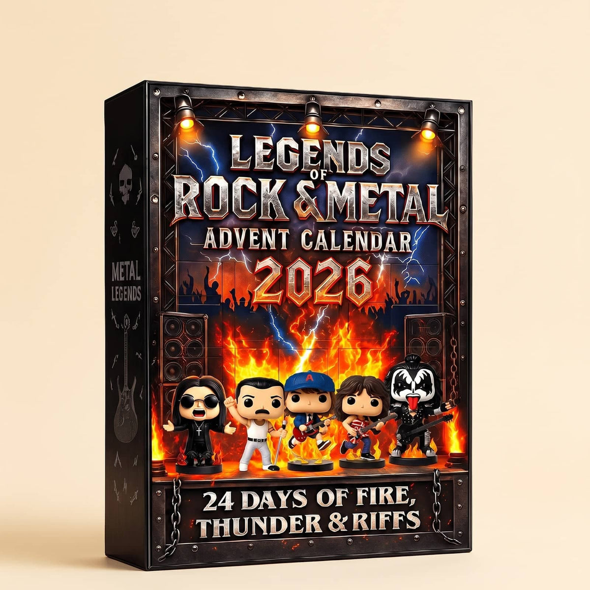 Rock Advent Calendar 2026 with 24 Mini Rock Legend Figures 1