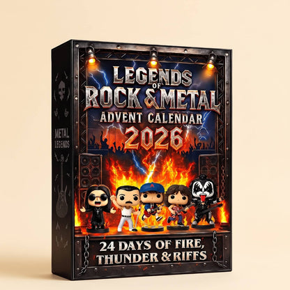 Rock Advent Calendar 2026 with 24 Mini Rock Legend Figures 1