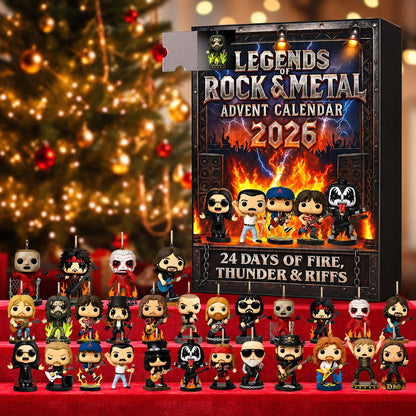 Rock Advent Calendar 2026 with 24 Mini Rock Legend Figures 3