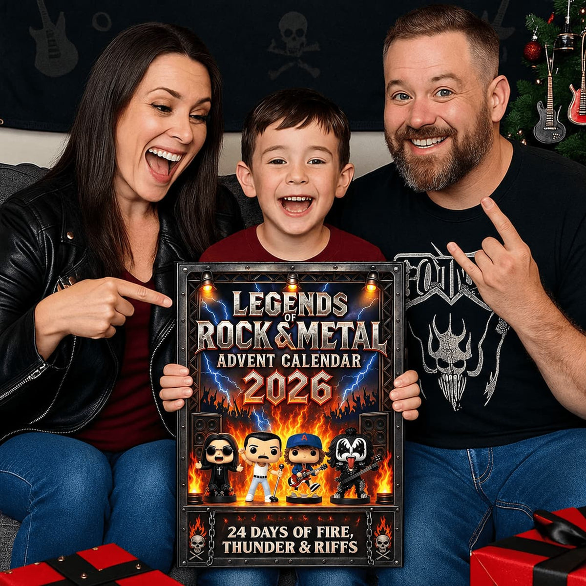 Rock Advent Calendar 2026 with 24 Mini Rock Legend Figures 4