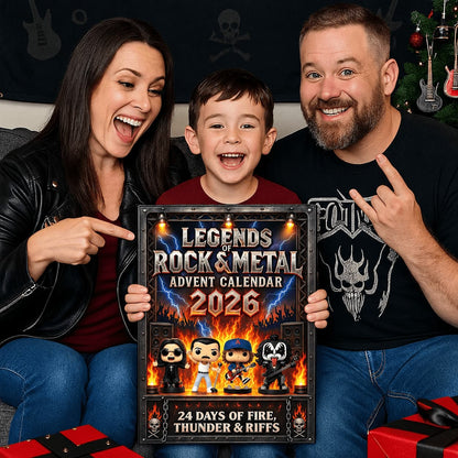 Rock Advent Calendar 2026 with 24 Mini Rock Legend Figures 4