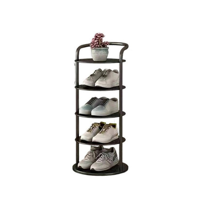 Shoe Rack for Entryway, Round Vertical Metal Shoe Tower 8