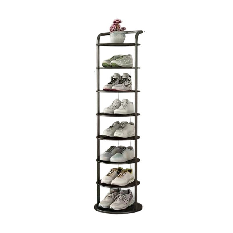 Shoe Rack for Entryway, Round Vertical Metal Shoe Tower 10