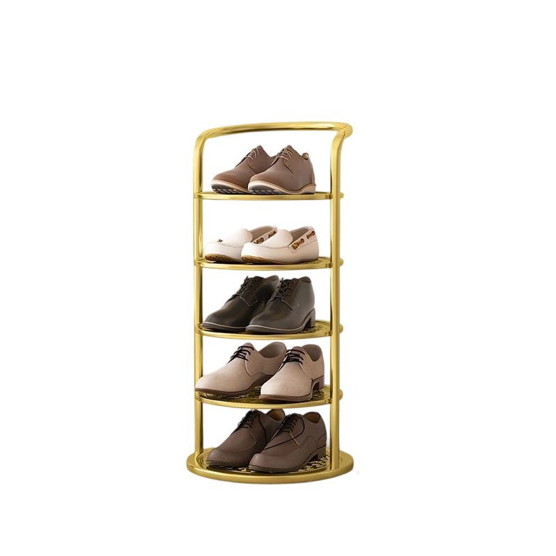 Shoe Rack for Entryway, Round Vertical Metal Shoe Tower 11