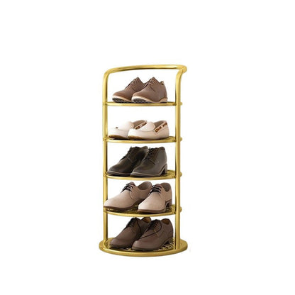 Shoe Rack for Entryway, Round Vertical Metal Shoe Tower 11