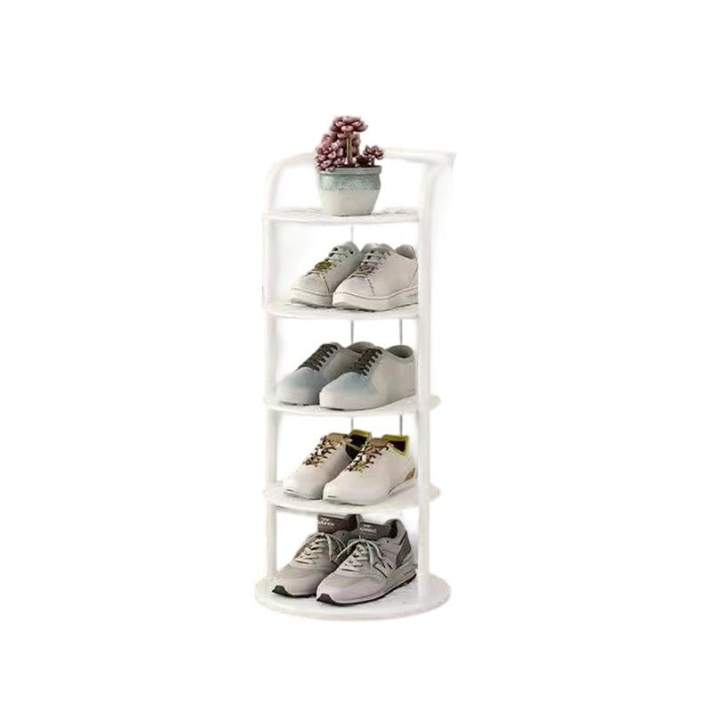Shoe Rack for Entryway, Round Vertical Metal Shoe Tower 5
