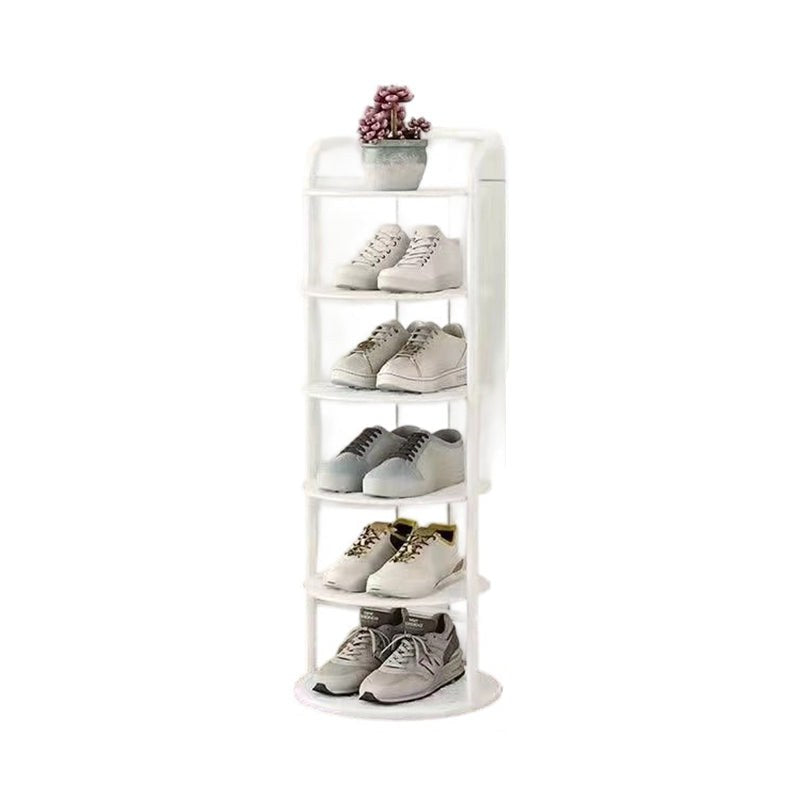 Shoe Rack for Entryway, Round Vertical Metal Shoe Tower 6