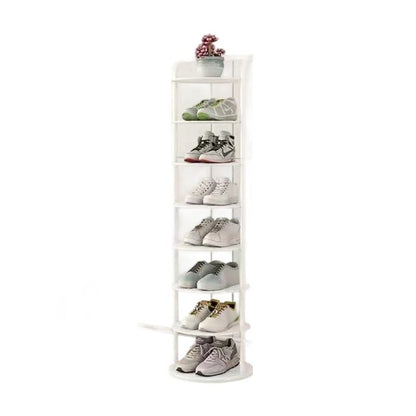 Shoe Rack for Entryway, Round Vertical Metal Shoe Tower 7
