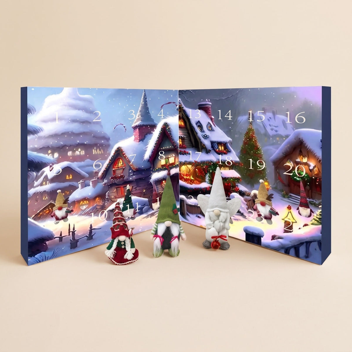 Gnome Advent Calendar 2026 with 24 Felt Gnome Figures 1