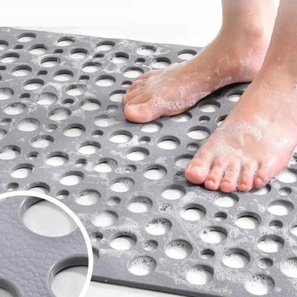 Non-Slip Shower Mat with Suction Cups and Drainage Holes 8