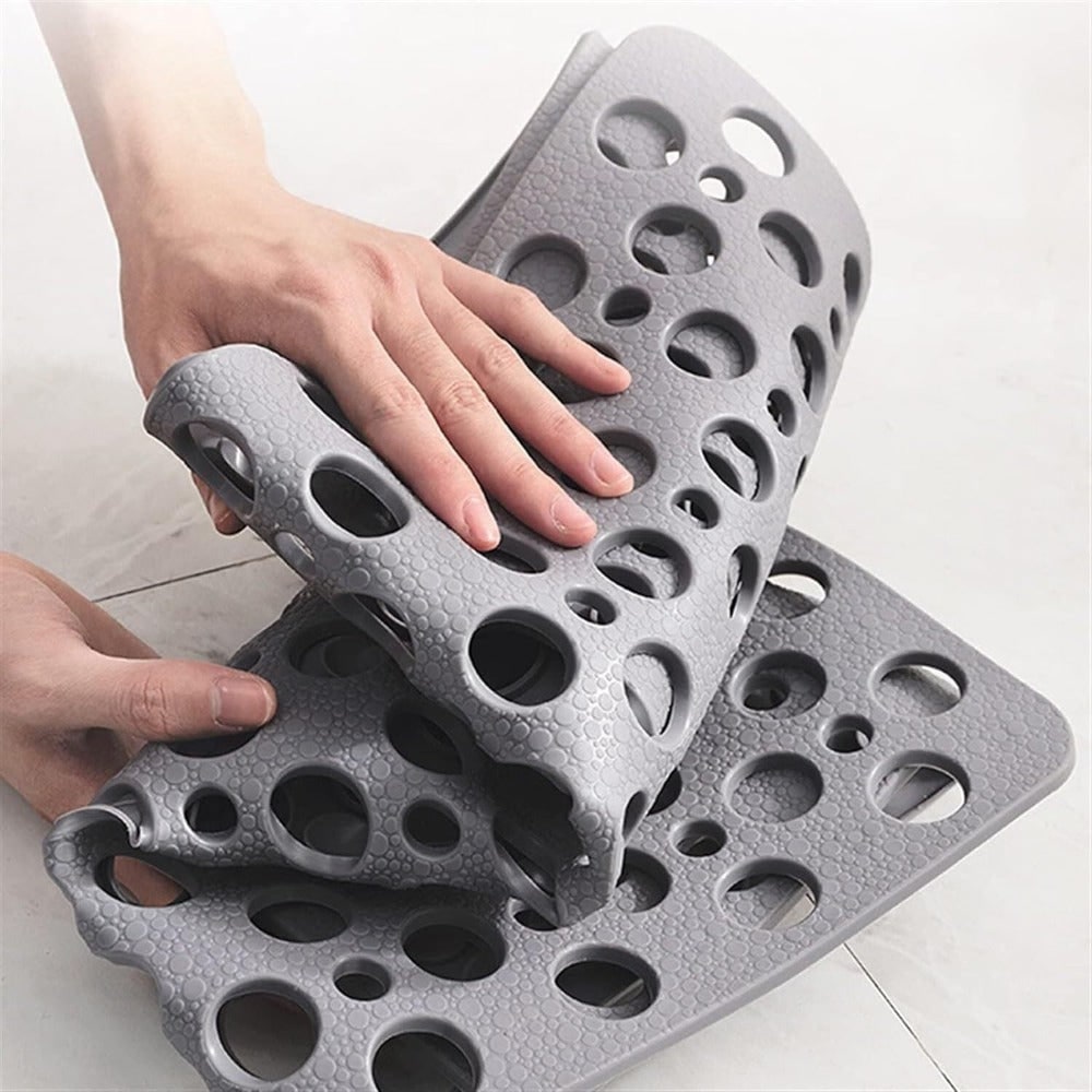 Non-Slip Shower Mat with Suction Cups and Drainage Holes 9
