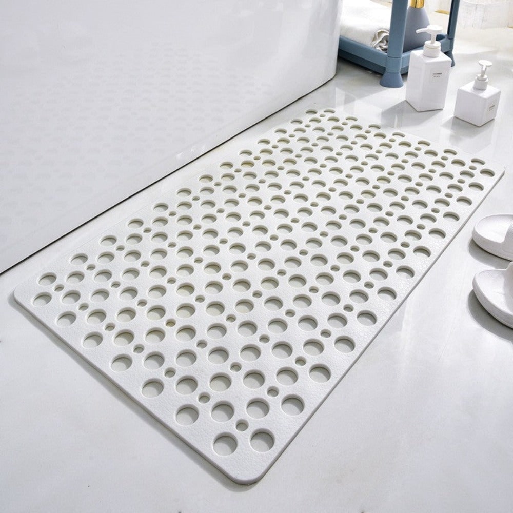 Non-Slip Shower Mat with Suction Cups and Drainage Holes 3
