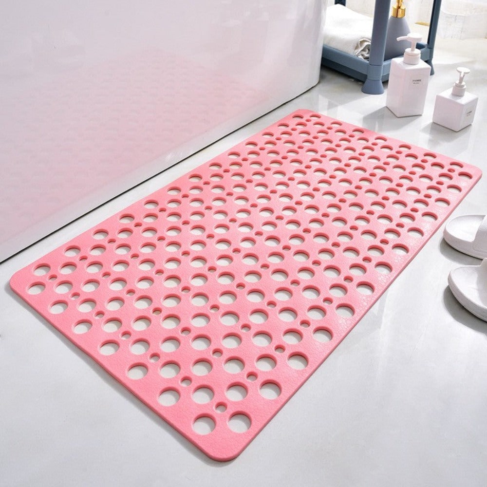 Non-Slip Shower Mat with Suction Cups and Drainage Holes 4