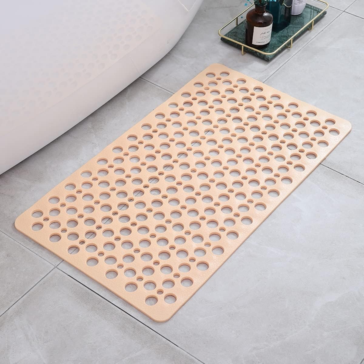 Non-Slip Shower Mat with Suction Cups and Drainage Holes 6