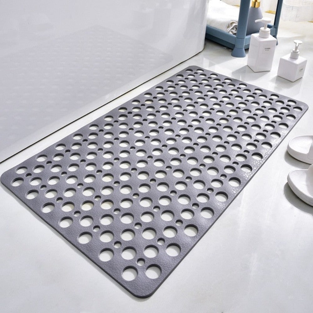 Non-Slip Shower Mat with Suction Cups and Drainage Holes 2