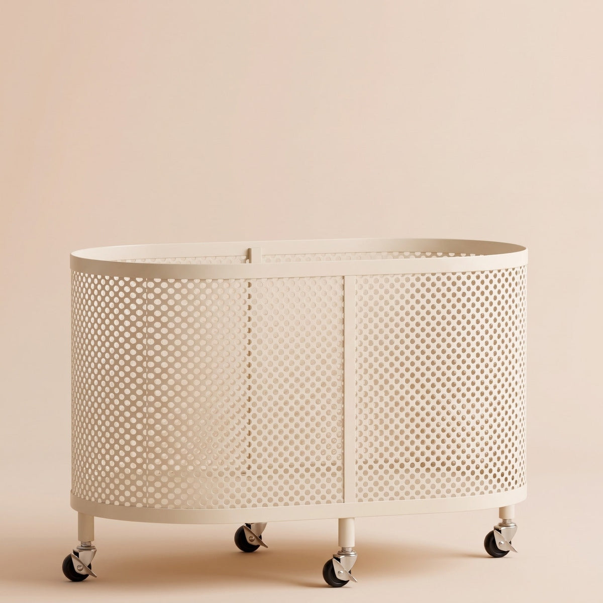 Storage Cabinet on Wheels, Metal Storage Basket and Hamper 1