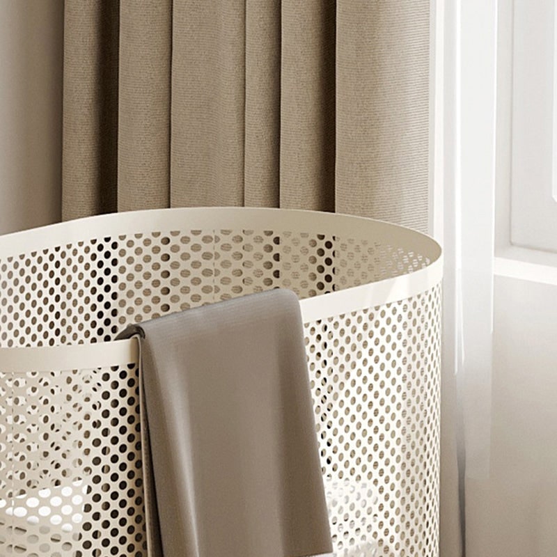 Storage Cabinet on Wheels, Metal Storage Basket and Hamper 4