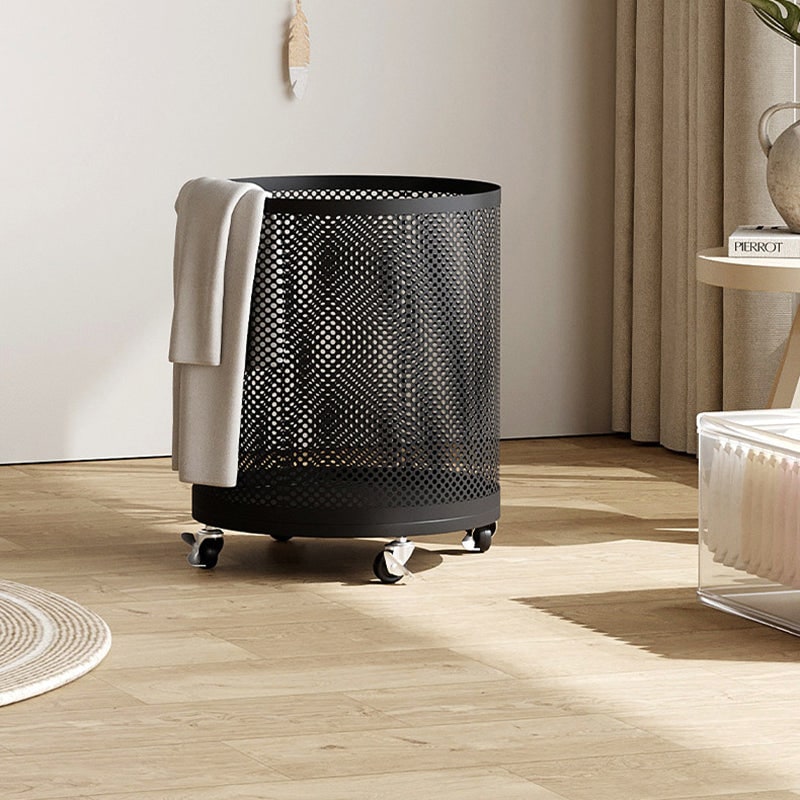 Storage Cabinet on Wheels, Metal Storage Basket and Hamper 5