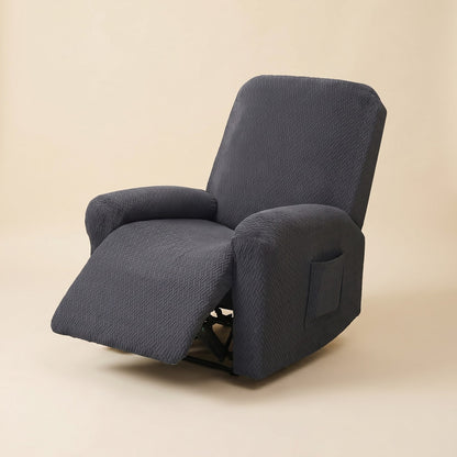 Recliner Chair Cover with Side Pocket, Stretch Slipcover 1