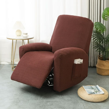 Recliner Chair Cover with Side Pocket, Stretch Slipcover 5