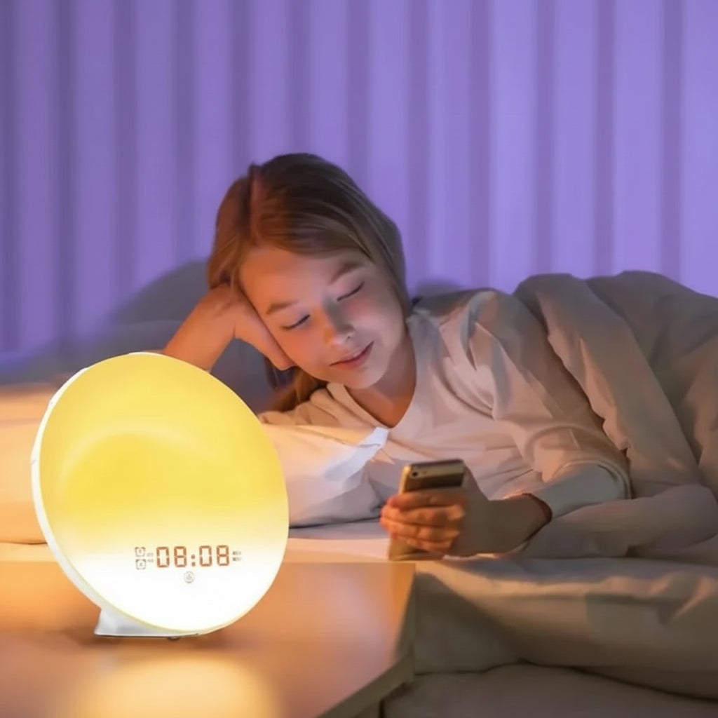 Wake Up Light Alarm Clock with Sunrise Simulation, FM Radio 3