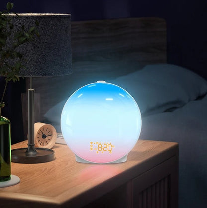 Wake Up Light Alarm Clock with Sunrise Simulation, FM Radio 7