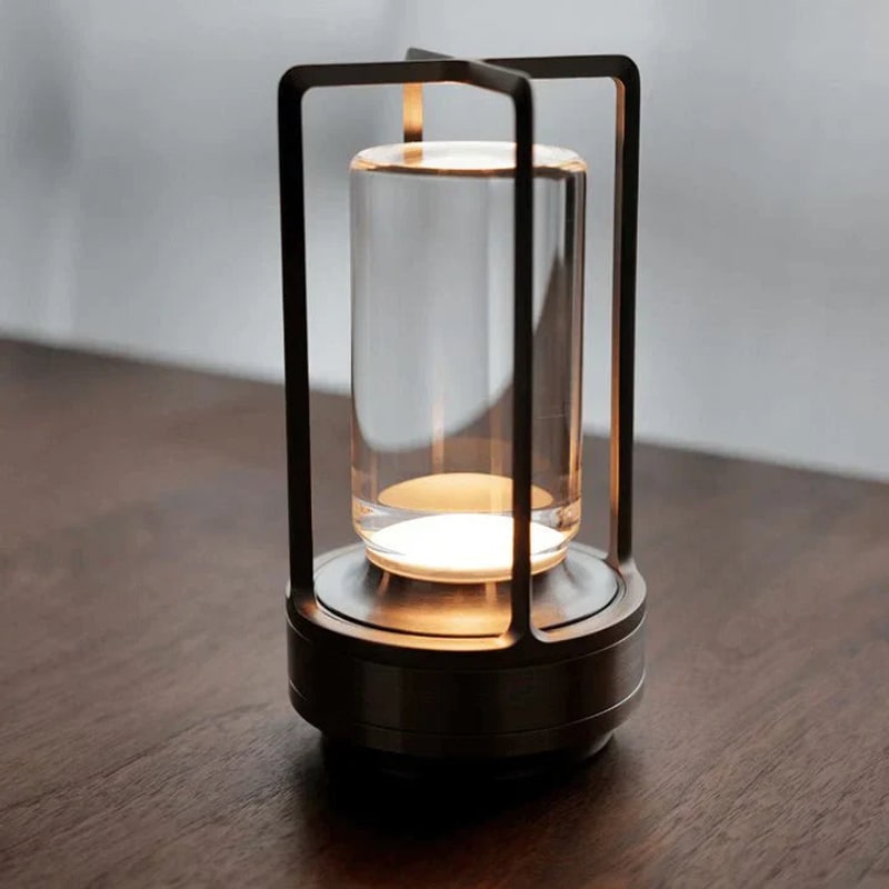 Table Lamp, Rechargeable Crystal Glass Touch Lamp photo 1