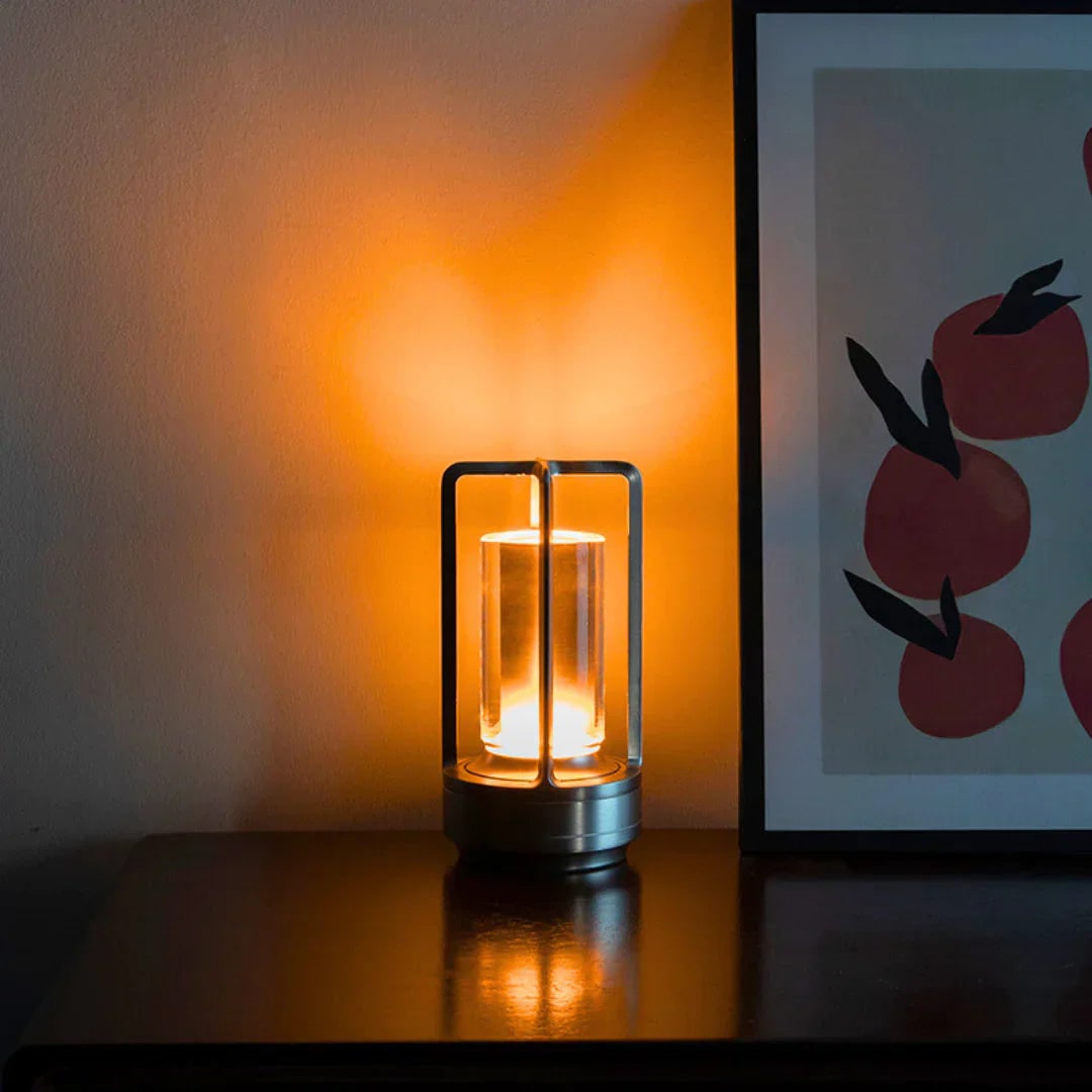 Table Lamp, Rechargeable Crystal Glass Touch Lamp photo 2