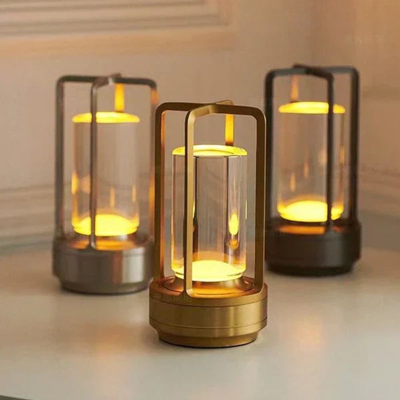 Table Lamp, Rechargeable Crystal Glass Touch Lamp photo 3