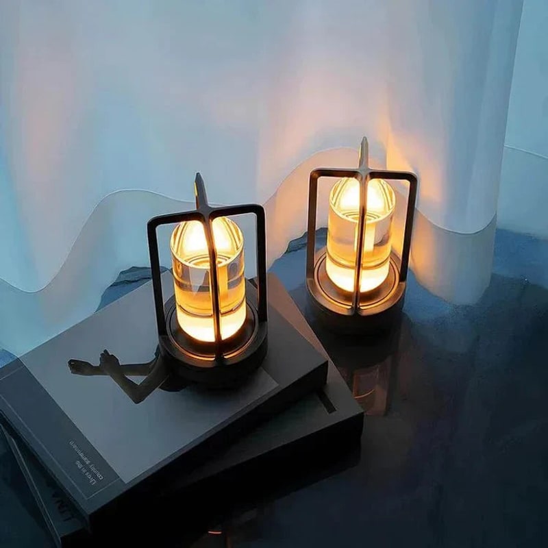 Table Lamp, Rechargeable Crystal Glass Touch Lamp photo 4